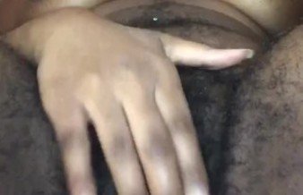 I tried to keep quiet .. Hairy pussy & big clit - dm/comment for full video