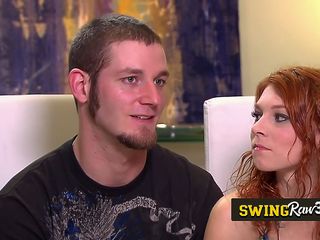 Amateur swinger couples are enthusiastic to fuck complete strangers in the Playboy mansion.