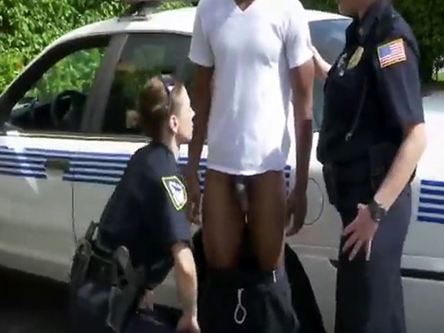 Female police officers get their vaginas drilled by horny black felon