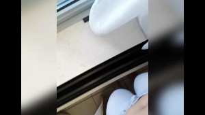 POV pee desperation and wetting pants in the end