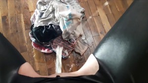 Hot Mom Laura Piss on Pile Of Panties (multicam) - a lot of piss on floor