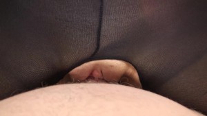 She sucks fucks him POV and cleans her cum off his cock too