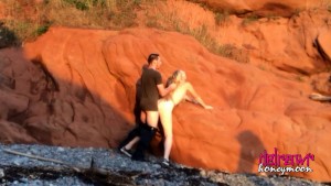 Amateur Couple Honeymoon Sex On The Beach (Nova Scotia)
