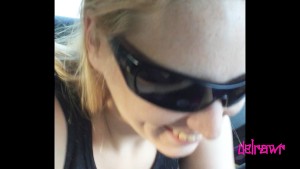 Quickie in the Car and Outdoor Sex with Cum on Pussy.