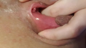 Young gushing pussy, close up solo squirt.