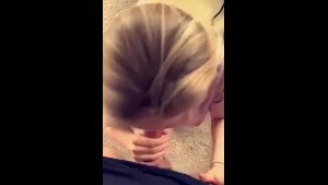 Young petite blonde gets fucked in doggy, rides & deepthroats cock then fin