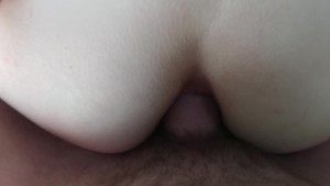 Little sister's ass filled with my cum on the lake