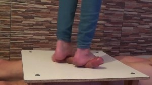 Barefeet Cock And Balls Trample Crushing - crazy stomping