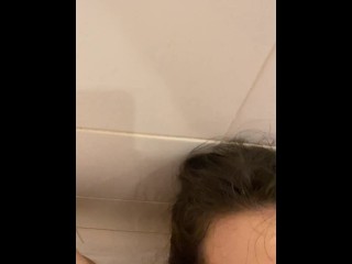 Cute Girlfriend Cumshot in Shower POV