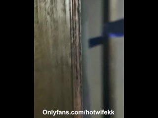 Cuckold watches Hotwife with bull from under the caged bed. Is let out only for sloppy seconds
