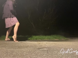 Naughty Girl Power Washes her Driveway with Piss, my Stream went so far! Who wants a Golden Shower