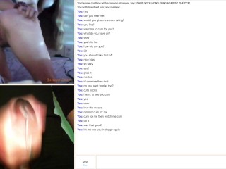 A Hot Masked Teen Strips Out Of Her Lingerie On Omegle