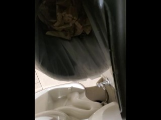 Shakily Pissing in the Garbage