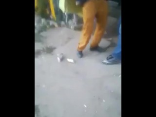 guy sucking homeless cock!