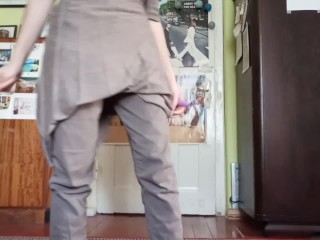 Compilation of my 4 times pee on myself, with tools to jug and wetting pant