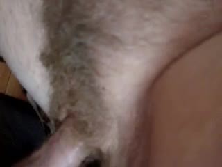 Grandma wants pussy creampie after breakfast.. She pissed after pussy cream