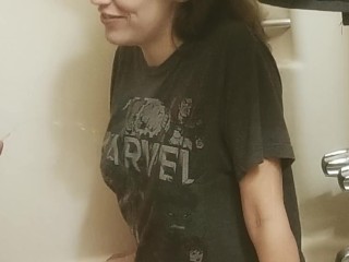 Wearing a T-Shirt While Tip Takes a Piss on Me