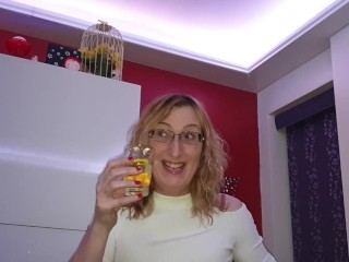 Post op tgirl pissing in a glass and having a sip. Essex girl Lisa