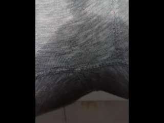 Gina's close up pissing in Leggins squirt in pants pussy fuck asshole toil