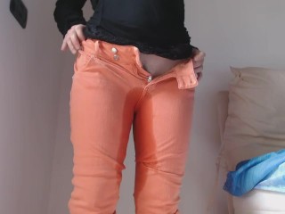 Pee in my orange jeans