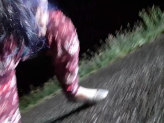 Night Time Road Piss