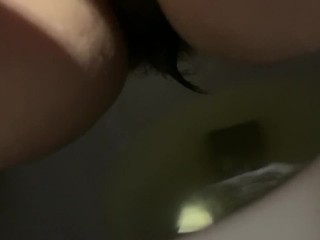 pissing with long pubes [suck the piss off my sloppy cunt!]
