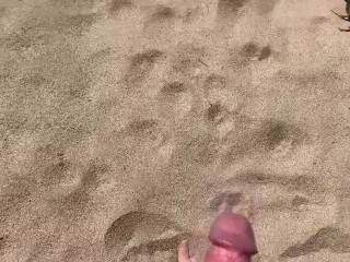 Risky Completely Nude Pissing at Nude Beach