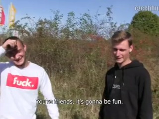 CZECH HUNTER 378 -  Two Guys Get Picked Up From The Road To Enjoy A Threesome