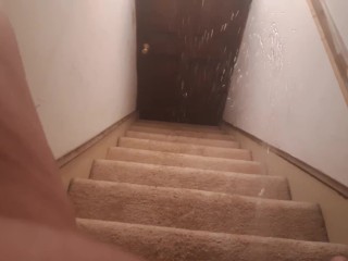 Pissing downstairs part 2
