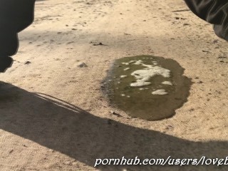 Pissing on the Road