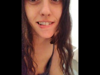 Cute Dress Nasty Gross Facemask Fetish Hairy Pussy Camgirl Pees Toilet & Uses Face Mask Toilet Paper