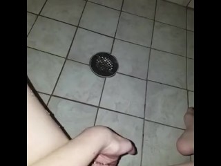 Masturbating While Pissing in the Shower pt 3