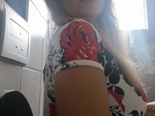 Naughty secretary pees at the office for your pleasure