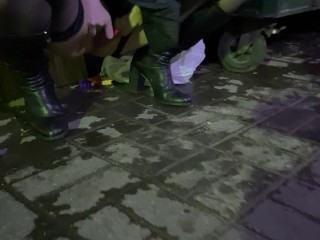 Piss on the street!