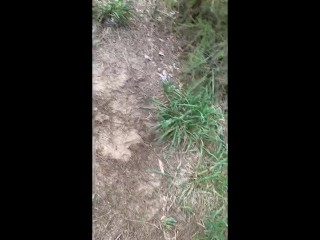 Nude Hiking Couple Pissing 1