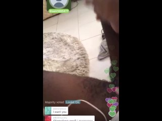 BBC jacking off on Periscope- Guy caught by his step daughter before getting ban