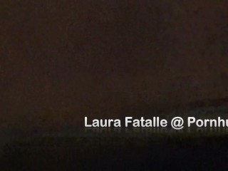 Public pissing girl pees standing - Laura Fatalle