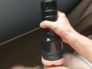 Cum after stroking with my fleshlight