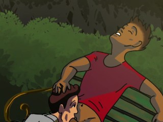 MidCummer's Night Dream Public Park Group Sex Night Cartoon Animation Gay Orgy Bukakke