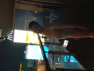 Daniel Hausser naked balcony Cosmopolitan Las Vegas. "Lucky" by Britney S.