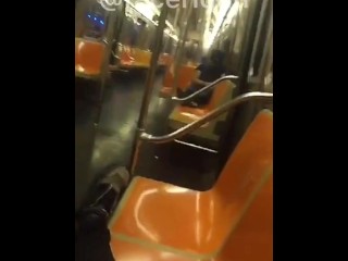 Public train bate flash homeless