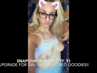 Kinky Cum Loving Teen Snapchat Compilation
