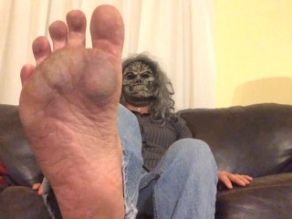 Zombie Gay Dirty Foot Worship POV