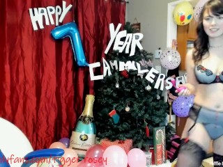 Balloon Popping Titties Camsesh 7 year anniversary screaming