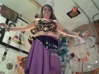 Worship arab goddess Belly Dancing StripTease, unveil her sacred temple as she dances &strips 4 you