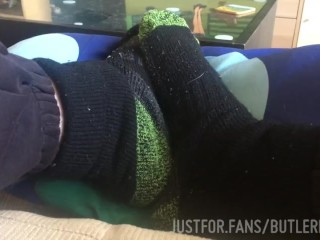 Rubbing my dirty socks together
