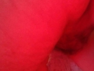 Fucking my Sexdoll tiny pussy and Cumming all over her sexy blue panties