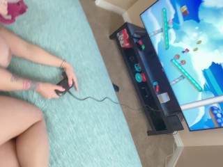 Young Stepmom Refuses to Stop Playing while getting Fuck