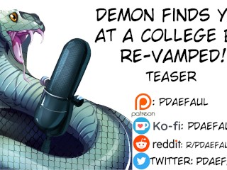 [M4F] Erotic Audio: Demon Finds You at a College Bar: Re-Vamped (Teaser)