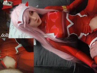 Fucking Zero Two sex doll until I cum deep inside of her delicious pussy